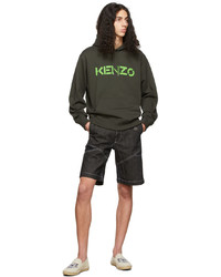 Kenzo Green Logo Hoodie