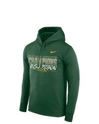 Nike Green Ndsu Bison 2019 Ncaa Fcs National Champions Therma Pullover Hoodie