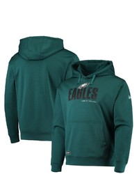 New Era Midnight Green Philadelphia Eagles Combine Authentic Hard Hash Pullover Hoodie At Nordstrom