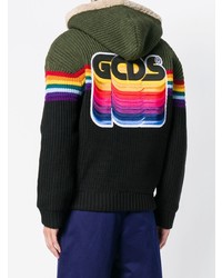 Gcds Stripe Hooded Jacket