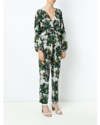 Andrea Marques Wide Sleeves Printed Jumpsuit Unavailable