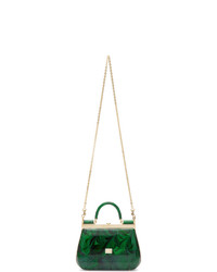 Dolce And Gabbana Green Sicily Box Bag