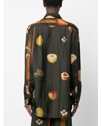 Uma Wang Fruit Print Long Sleeve Shirt