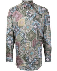 Etro Paisley Print Cotton Shirt