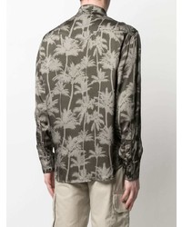 Laneus Palm Tree Print Shirt