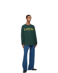 Lanvin Green Long Sleeve T Shirt