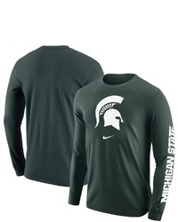 Nike Green Michigan State Spartans Team Lockup 2 Hit Long Sleeve T Shirt At Nordstrom