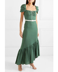Hellessy Asymmetric Crocheted Cotton Dress