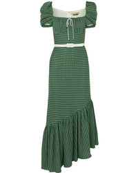 Hellessy Asymmetric Crocheted Cotton Dress