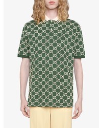 Gucci Gg Print Polo Shirt