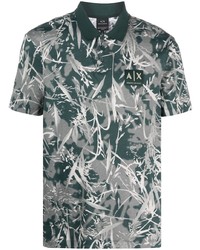 Armani Exchange Graphic Print Cotton Polo Shirt