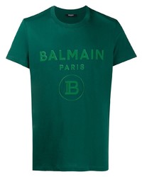 Balmain Logo Crew Neck T Shirt