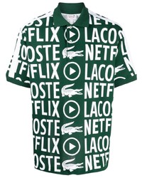 Lacoste Logo Print Cotton Polo Shirt