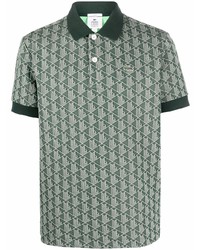 lacoste live Monogram Jacquard Short Sleeve Polo Shirt