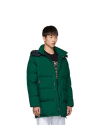 Kenzo Green Down Elongated Puffer Jacket