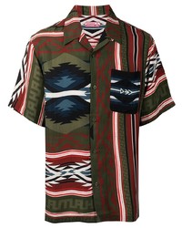 Maharishi Abstract Print Short Sleeve Shirt