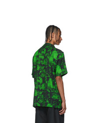 Axel Arigato Black And Green Resort Short Sleeve Shirt