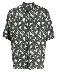 Fendi Brushstroke Short Sleeve Shirt