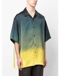 Jil Sander Gradient Effect Short Sleeve Shirt