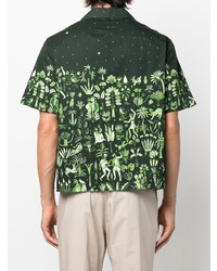 Neil Barrett Graphic Print Short Sleeve Shirt