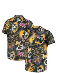 FOCO Green Green Bay Packers Thematic Button Up Shirt At Nordstrom