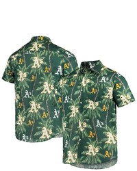 FOCO Green Oakland Athletics Palm Tree Button Up Shirt At Nordstrom
