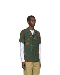 Wacko Maria Green Tigers Hawaiian Shirt