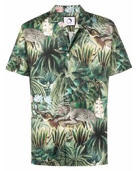 Endless Joy Jungle Print Tencel Blend Shirt