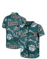 FOCO Midnight Green Philadelphia Eagles Thematic Button Up Shirt