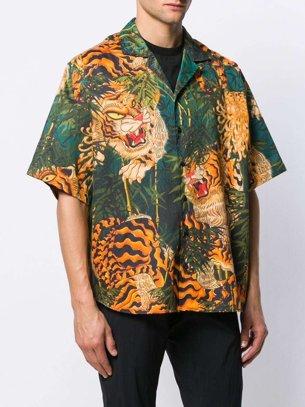 DSQUARED2 Tiger Print Shirt, $454 | farfetch.com | Lookastic