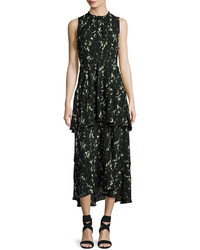 A.L.C. Wylon Sleeveless Printed Silk Maxi Dress
