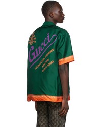 Gucci Green Musixmatch Edition 22705 Bowling Shirt