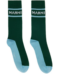 Marni Green Logo Socks
