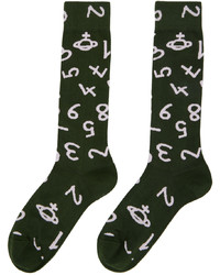 Vivienne Westwood Green Numbers Socks