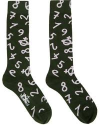 Vivienne Westwood Green Numbers Socks