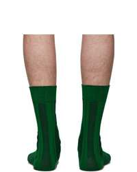 Issey Miyake Men Green Shima Socks
