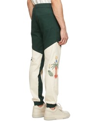 Rhude Green Cotton Lounge Pants