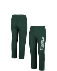 Colosseum Green Michigan State Spartans Fleece Pants