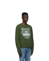 Kenzo Green Classic Tiger Sweatshirt
