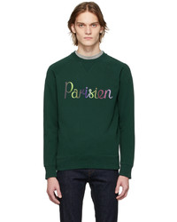 MAISON KITSUNÉ Green Parisien Classic Sweatshirt