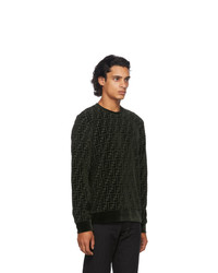 Fendi Green Velour Forever Sweatshirt