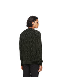 Fendi Green Velour Forever Sweatshirt