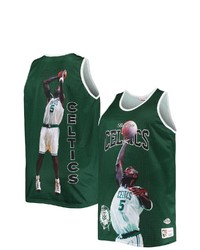 Mitchell & Ness Kevin Garnett Green Boston Celtics Big Tall Retired Player Mesh Tank Top