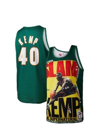 Mitchell & Ness Shawn Kemp Green Seattle Supersonics Slam Player Tank Top At Nordstrom