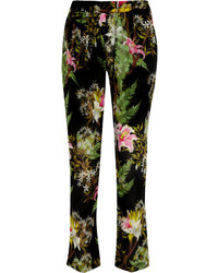 Etoile Isabel Marant Wilford Floral Print Cotton Gauze Tapered Pants Toile Isabel Marant