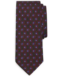 Brooks Brothers Wool Challis Pine Print Tie