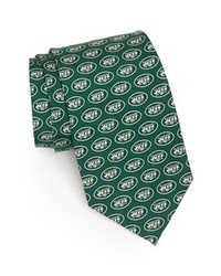Vineyard Vines New York Jets Print Tie Dark Green Regular