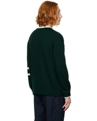 Valentino Green Virgin Wool Sweater