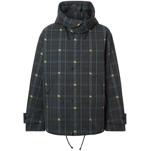 Burberry Equestrian Knight Check Nylon Hooded Jacket, $1,164   | Lookastic