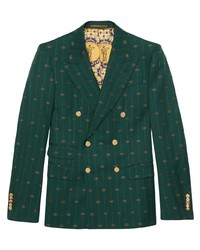 Gucci Interlocking G Stripe Wool Jacket